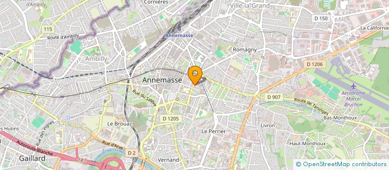 localisation de l'entreprise SARL LE FLASH à ANNEMASSE
