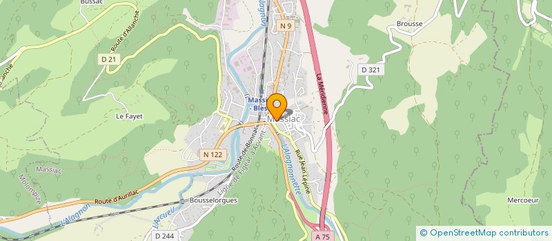 localisation de l'entreprise SARL LE FOIRAIL à MASSIAC
