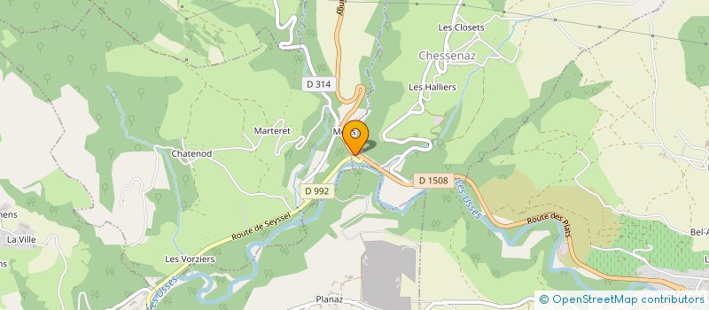 localisation de l'entreprise SARL LE FOURNIL  CHESSENAZ