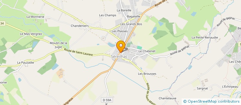 localisation de l'entreprise SARL LE FOURNIL D'ANTAN à SEREILHAC