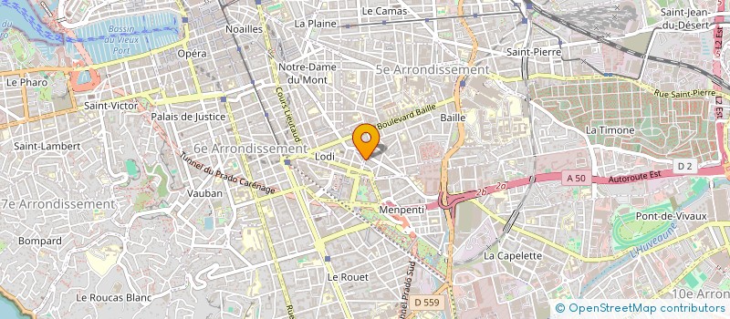 localisation de l'entreprise SARL LE FOURNIL DE MES AMOURS à MARSEILLE
