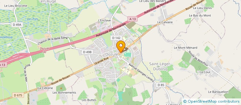 localisation de l'entreprise SARL LE FOURNIL DE NICO  DOZULE