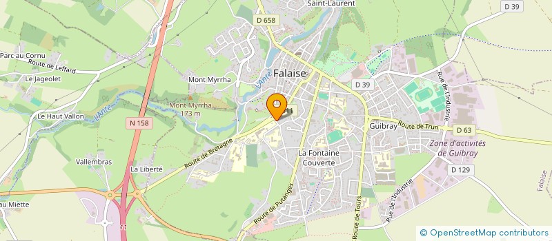 localisation de l'entreprise SARL LE FOURNIL DU CHATEAU à FALAISE