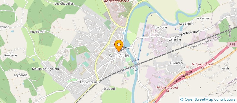 localisation de l'entreprise SARL LE FOURNIL DU PORCHE  SAINT-ASTIER