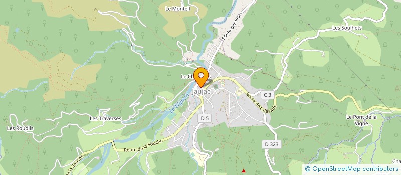 localisation de l'entreprise SARL LE FOURNIL DU TANARGUE à JAUJAC