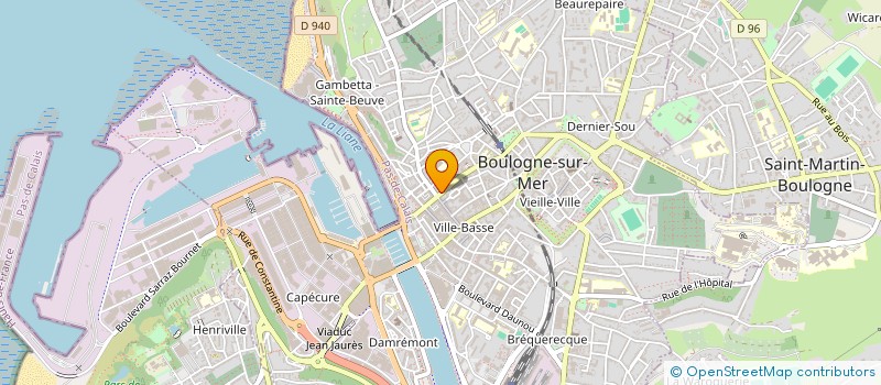 localisation de l'entreprise SARL LE FRANCAIS à BOULOGNE-SUR-MER