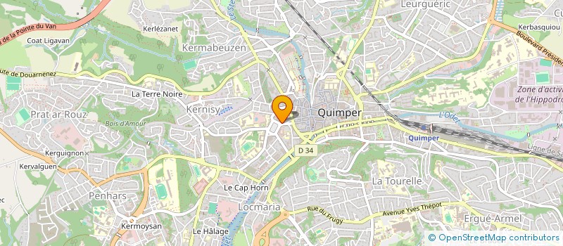 localisation de l'entreprise SARL LE GAI LURON à QUIMPER