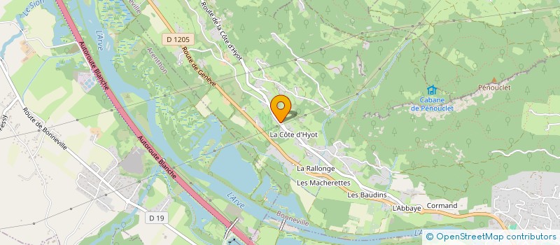 localisation de l'entreprise SARL LE GAINS'BAR  BONNEVILLE