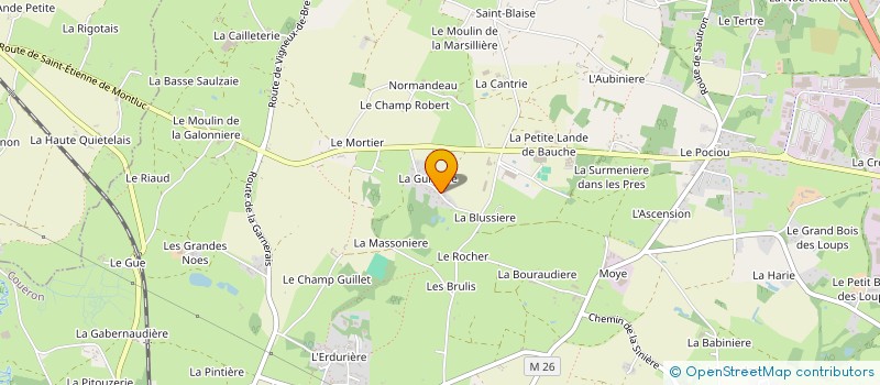 localisation de l'entreprise SARL LE GALL GERARD à COUERON