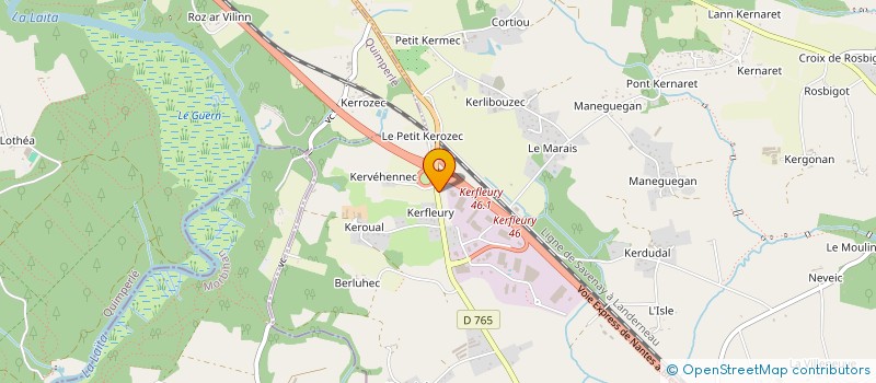 localisation de l'entreprise SARL LE GALL KERFLEURY à REDENE