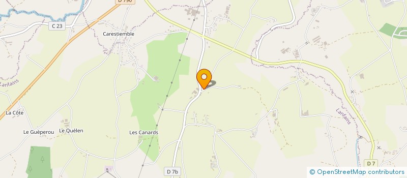 localisation de l'entreprise SARL LE GALL RAMEL  LANFAINS