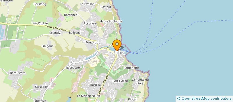 localisation de l'entreprise SARL LE GOELAND  LE PALAIS