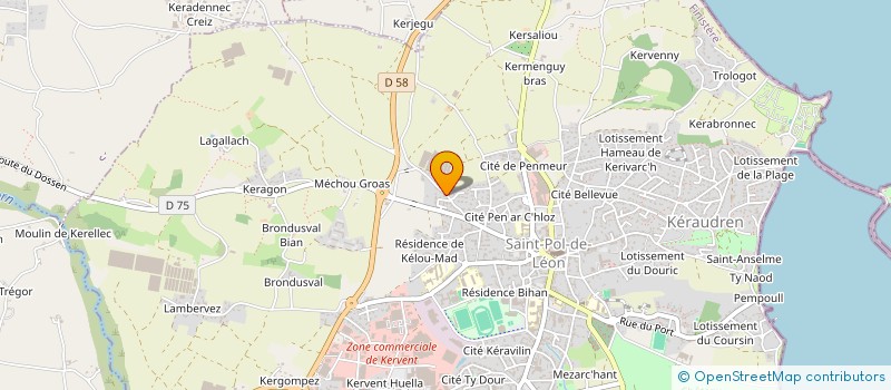 localisation de l'entreprise SARL LE GOTIES  SAINT-POL-DE-LEON