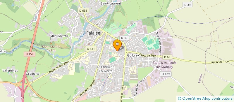 localisation de l'entreprise SARL LE GOURMAND CANDIDE à FALAISE