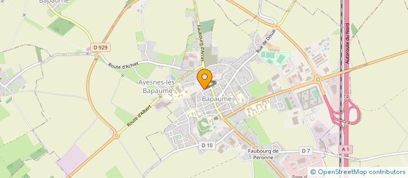 localisation de l'entreprise SARL LE GOURMET à BAPAUME