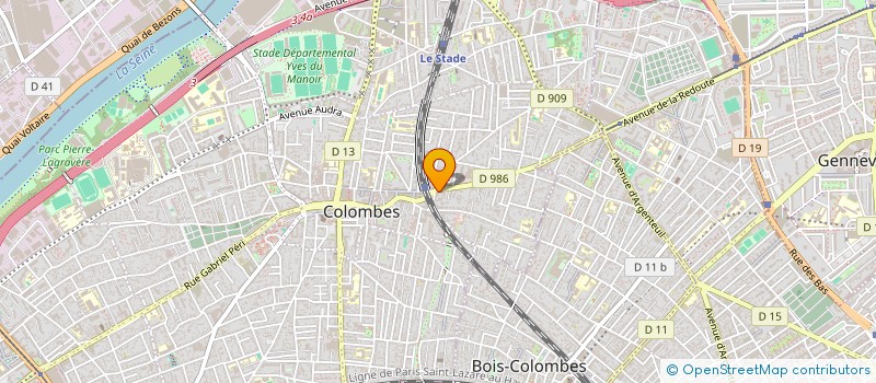 localisation de l'entreprise SARL LE GRAIN D'OR à COLOMBES