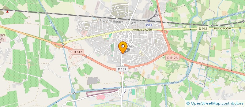 localisation de l'entreprise SARL LE GRAND BLEU à VIAS