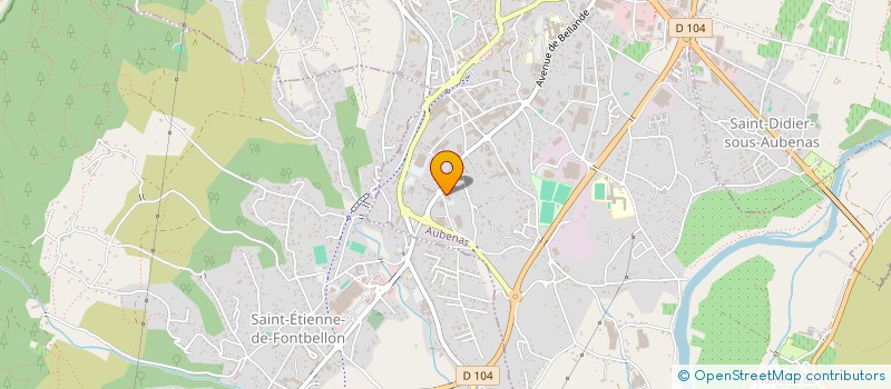 localisation de l'entreprise SARL LE GRAND CHENE à AUBENAS