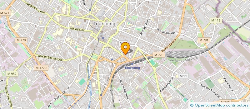 localisation de l'entreprise SARL LE GRAND HOTEL VERDY  TOURCOING