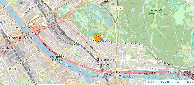 localisation de l'entreprise SARL LE GRAZIE  CHARENTON-LE-PONT