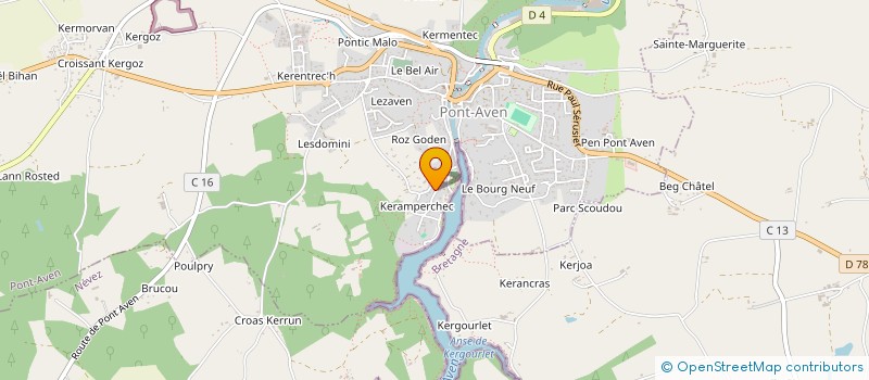 localisation de l'entreprise SARL LE GRENIER à PONT-AVEN