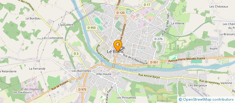 localisation de l'entreprise SARL LE GRILL à LE BLANC