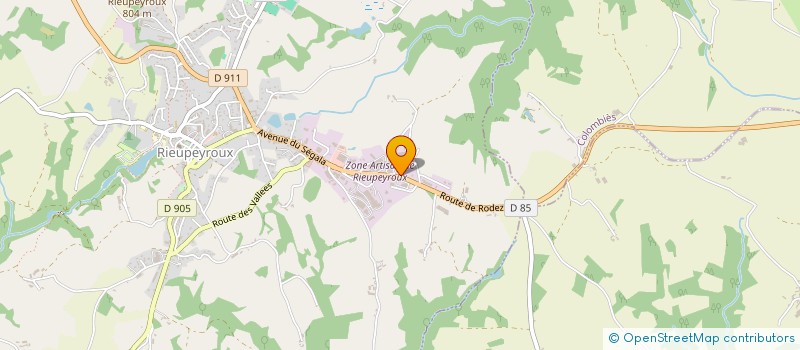 localisation de l'entreprise SARL LE GRILL  RIEUPEYROUX