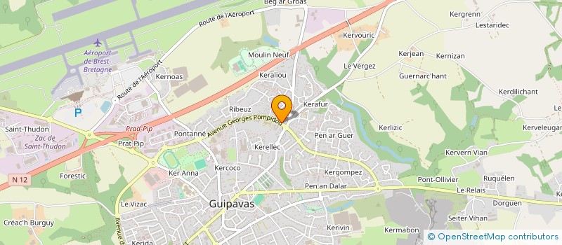 localisation de l'entreprise SARL LE GUEN à GUIPAVAS
