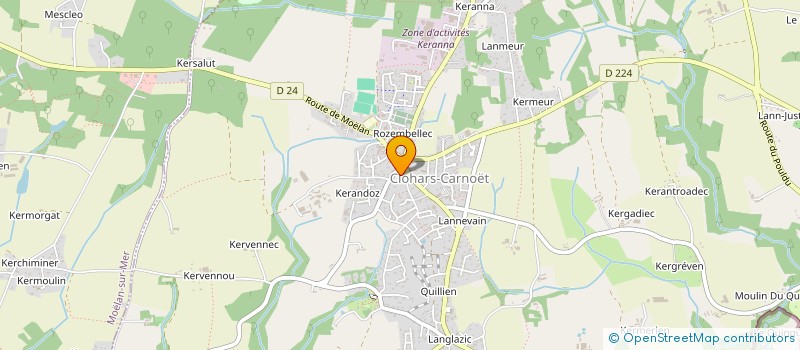 localisation de l'entreprise SARL LE HEL à CLOHARS-CARNOET