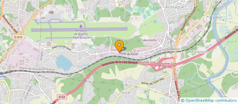 localisation de l'entreprise SARL LE HELDER DISTRIBUTION à ANGLET
