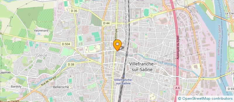 localisation de l'entreprise SARL LE JARDIN à VILLEFRANCHE-SUR-SAONE