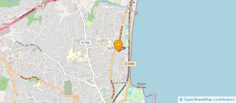 localisation de l'entreprise SARL LE JARDIN à ANTIBES