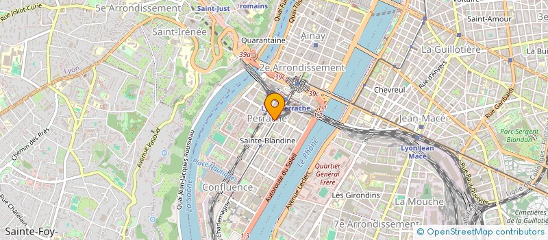 localisation de l'entreprise SARL LE JARDIN DE PERRACHE  LYON