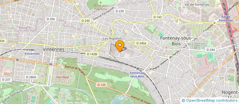 localisation de l'entreprise SARL LE JARDIN FLEURI à FONTENAY-SOUS-BOIS