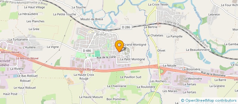 localisation de l'entreprise SARL LE JARIL  BRECE