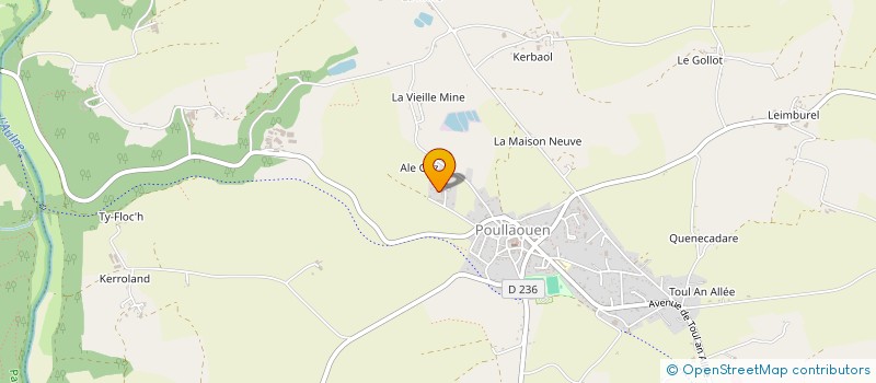 localisation de l'entreprise SARL LE JEUNE FRERES  POULLAOUEN