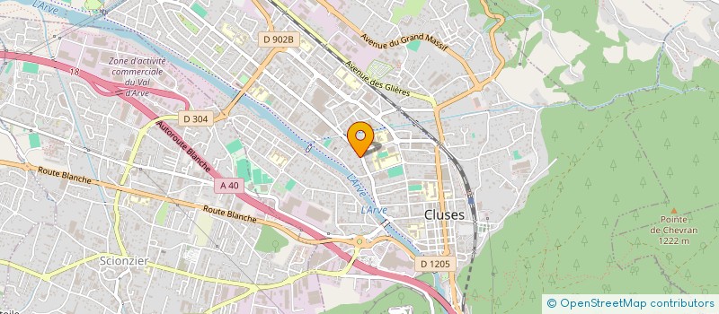 localisation de l'entreprise SARL LE KINNALY à CLUSES