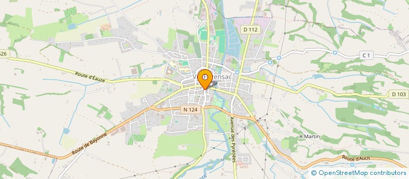 localisation de l'entreprise SARL LE KIOSQUE  VIC-FEZENSAC