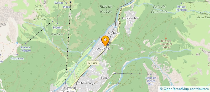 localisation de l'entreprise SARL LE LAC  CHAMONIX-MONT-BLANC