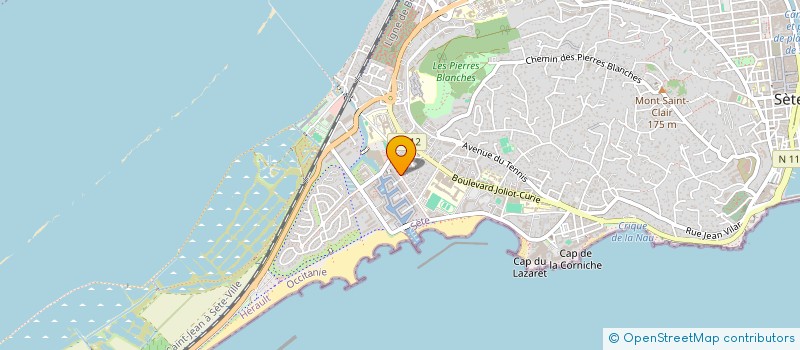localisation de l'entreprise SARL LE LAGON BLEU à SETE