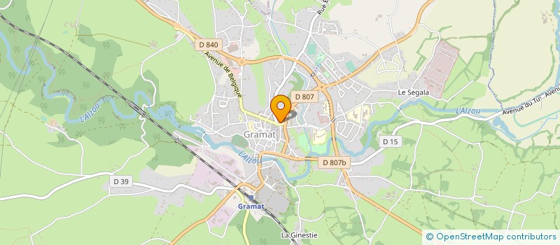 localisation de l'entreprise SARL LE LION D'OR  GRAMAT