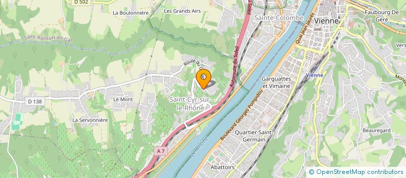 localisation de l'entreprise SARL LE LOUP BLANC  SAINT CYR SUR LE RHONE