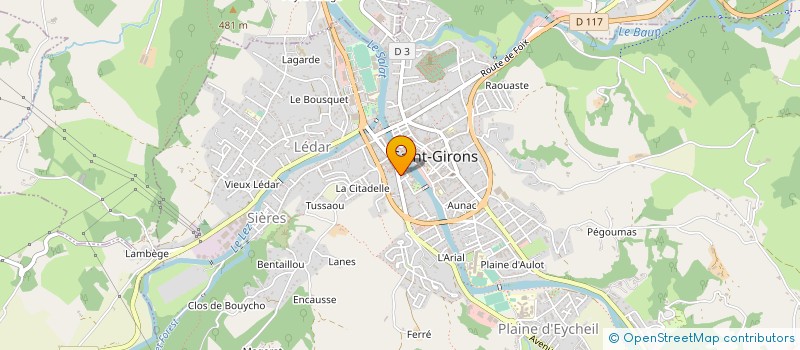 localisation de l'entreprise SARL LE MADISON à SAINT-GIRONS