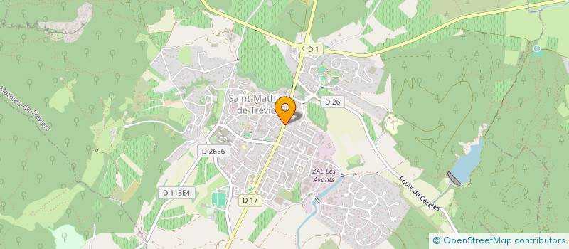 localisation de l'entreprise SARL LE MAGASIN  SAINT-MATHIEU-DE-TREVIERS