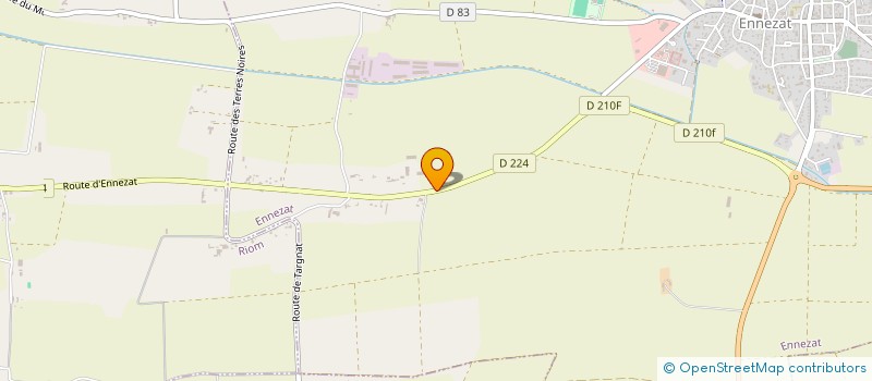 localisation de l'entreprise SARL LE MARAIS  ENNEZAT