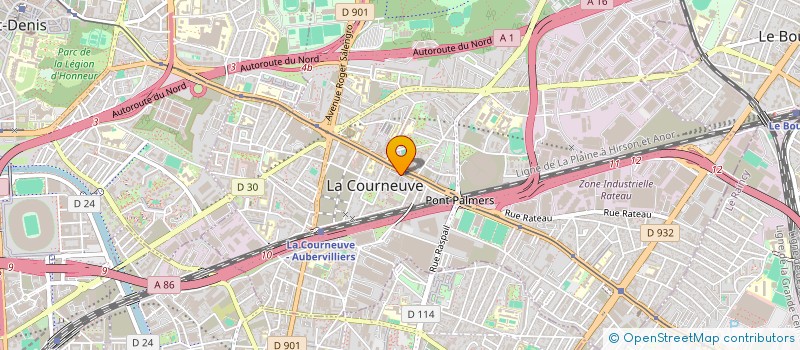localisation de l'entreprise SARL LE MARCHE à LA COURNEUVE