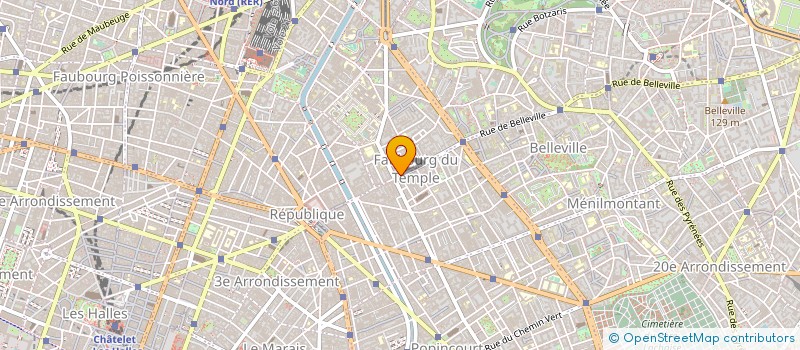 localisation de l'entreprise SARL LE MARCHE DU FAUBOURG à PARIS 10