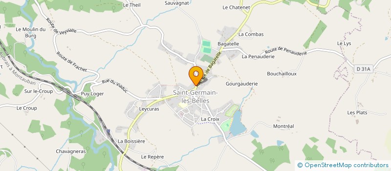 localisation de l'entreprise SARL LE MARCHE DU PERE CASTOR à MEUZAC