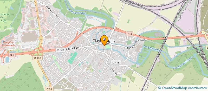 localisation de l'entreprise SARL LE MARCHE EUROPRIX  CLAYE-SOUILLY