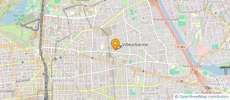 localisation de l'entreprise SARL LE MARCHE GOURMAND TURPINOIS  VILLEURBANNE